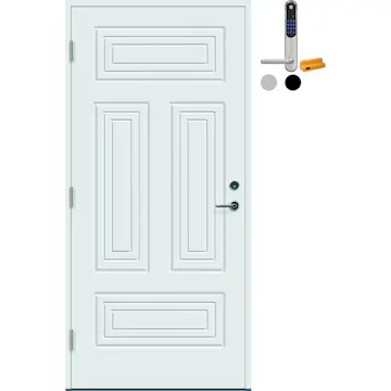 Ytterdør Bygg1 Stavern Thermoisolert med Yale Doorman Classic Home