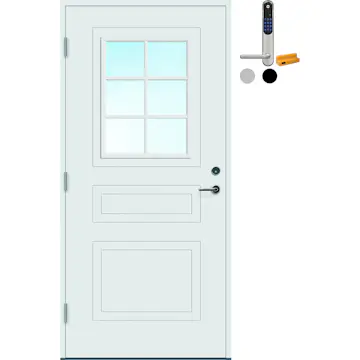 Ytterdør Bygg1 Stryn Thermoisolert med Yale Doorman Classic Home
