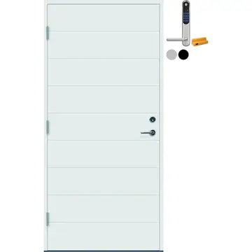 Ytterdør Bygg1 Tau med Yale Doorman Classic Home