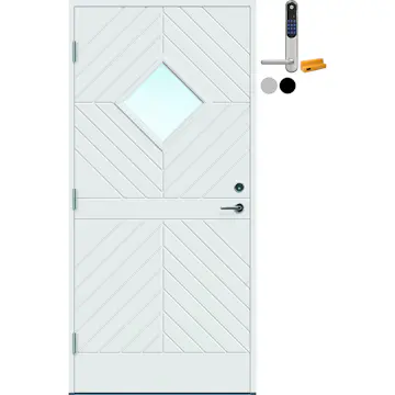Ytterdør Bygg1 Trysil med Yale Doorman Classic Home