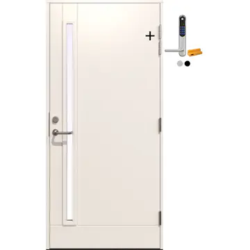 Ytterdør Gilje Hades med Yale Doorman Classic Home