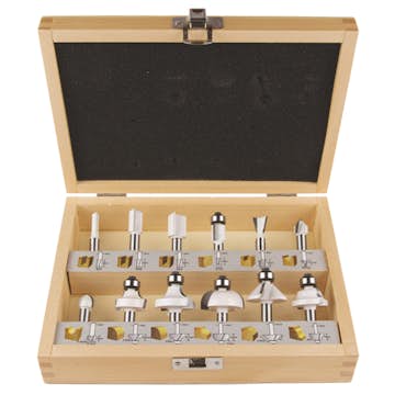 Fresesett Makita 12 Deler 8 mm