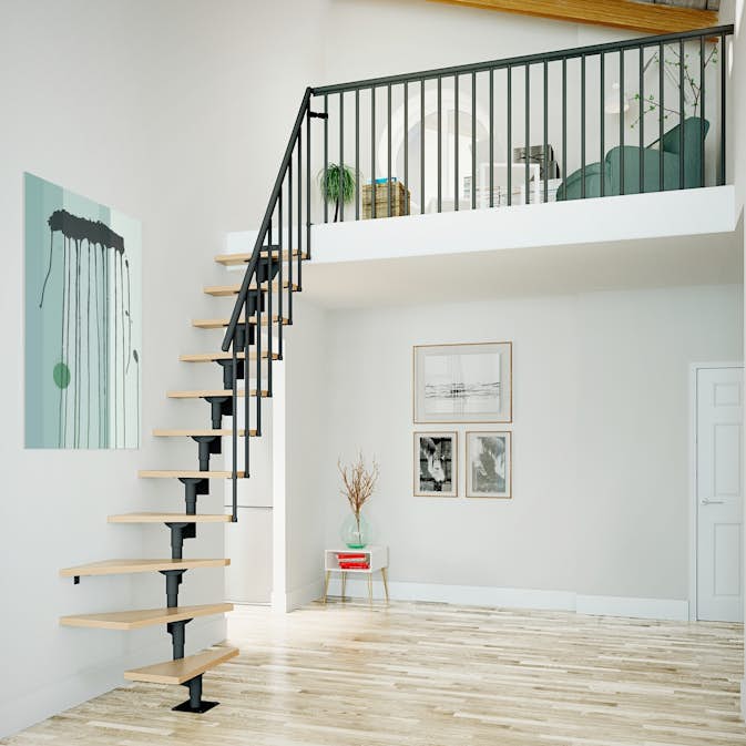 Plassbesparende Trapp Dolle Dallas Onebox 1/4-Sving