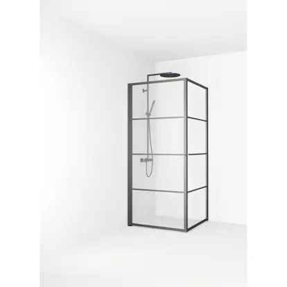 Duschhörn Macro Design Empire Hörna Klarglas Med Spröjs