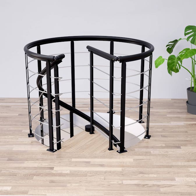 Rekkverk Dolle Spiral Design Rund