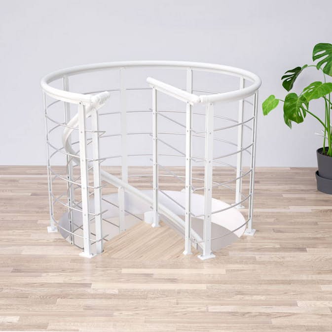 Rekkverk Dolle Spiral Design Rund
