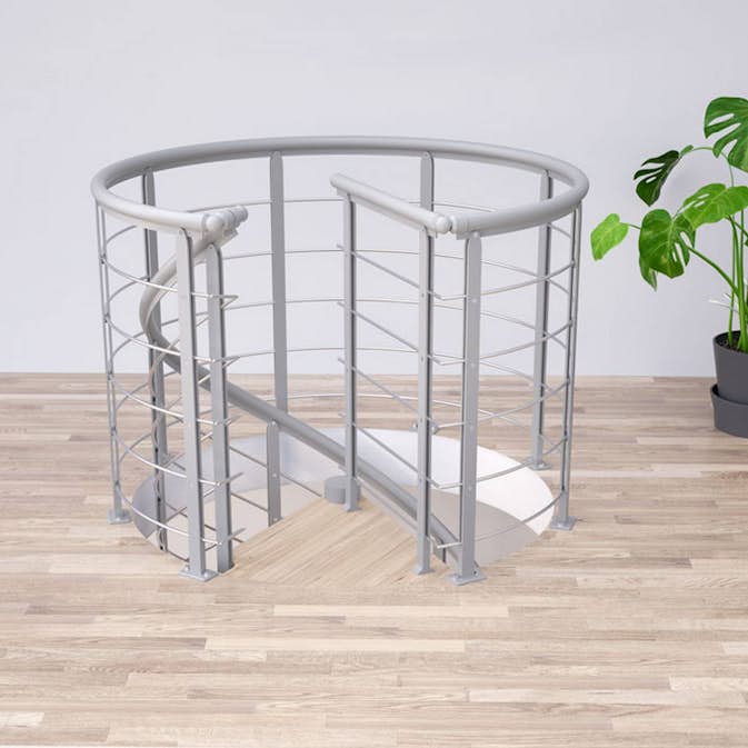 Rekkverk Dolle Spiral Design Rund
