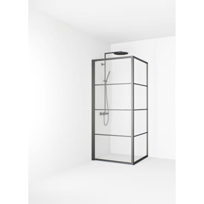 Duschhörn Macro Design Empire Swing Klarglas med Spröjs