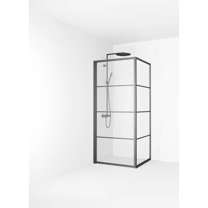 Duschhörn Macro Design Empire Swing Klarglas med Spröjs