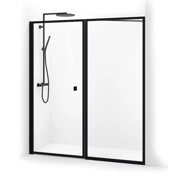 Duschdörr Macro Design Empire Swing Nisch Klarglas