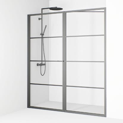 Duschdörr Macro Design Empire Swing Nisch med Spröjs