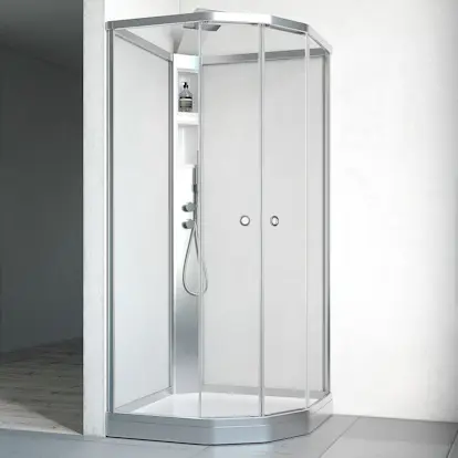 Duschkabin Macro Design Flow Semi med Infälld Blandare