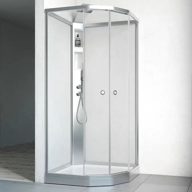 Duschkabin Macro Design Flow Semi med Infälld Blandare