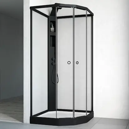 Duschkabin Macro Design Flow Semi med Infälld Blandare