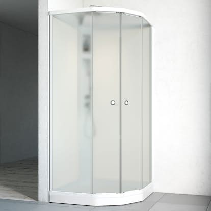 Duschkabin Macro Design Flow Semi med Infälld Blandare