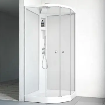 Dusjkabinett Macro Design Flow Semi med Innfelt Armatur