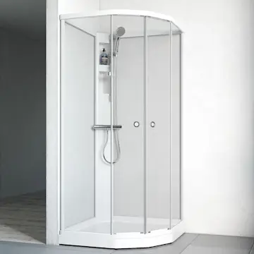 Dusjkabinett Macro Design Flow Semi med Armatur