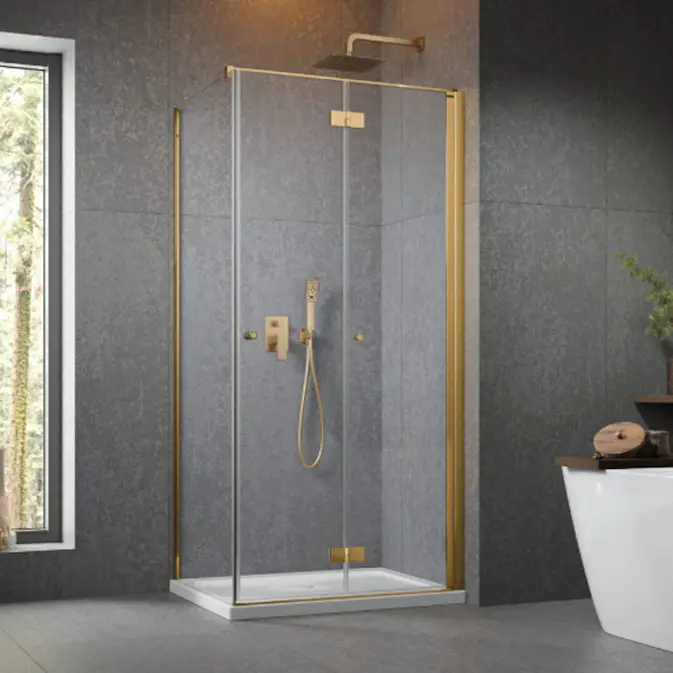 Duschhörn Strømberg Noma 195 Fast Vägg + Vikbar Dörr