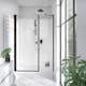 Duschdörr Strømberg Noma 45 med Sidopanel Nisch