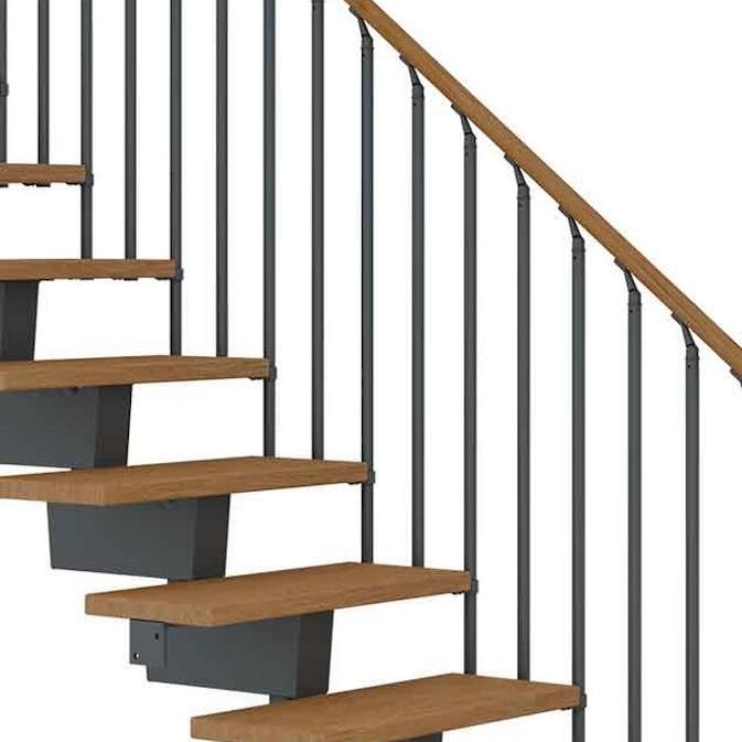 Ekstra Trapperekkverk Dolle Dubai Classic III Eik Oljet