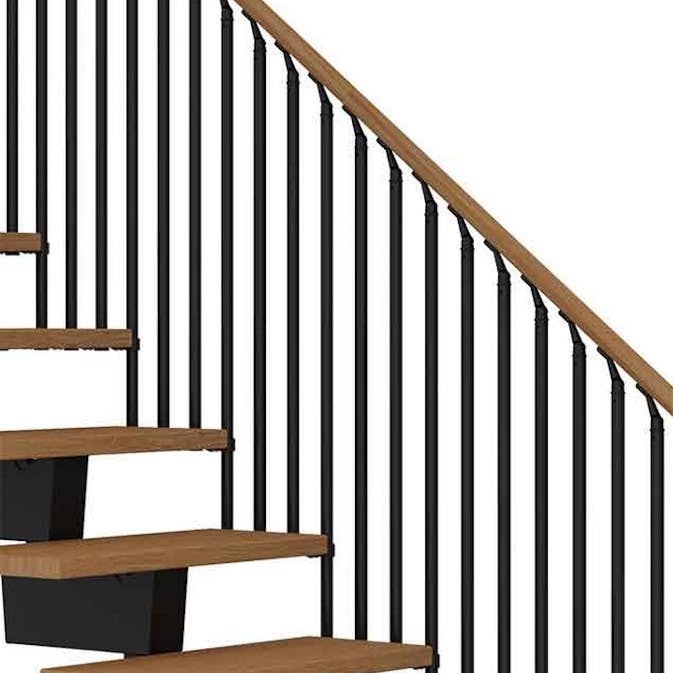 Ekstra Trapperekkverk Dolle Dubai Classic IIII Eik Oljet