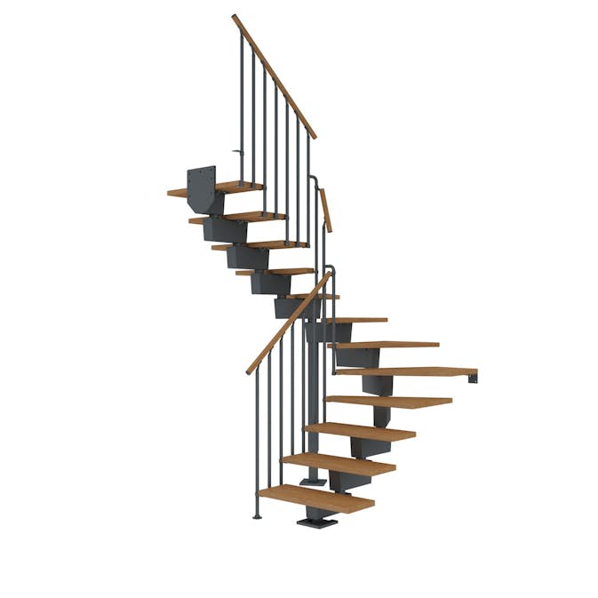 Hovedtrapp Dolle Dubai Eik Oljet 1/2-Sving Classic III
