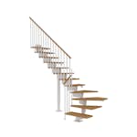 Hovedtrapp Dolle Dubai Eik Oljet 1/4-Sving Classic III