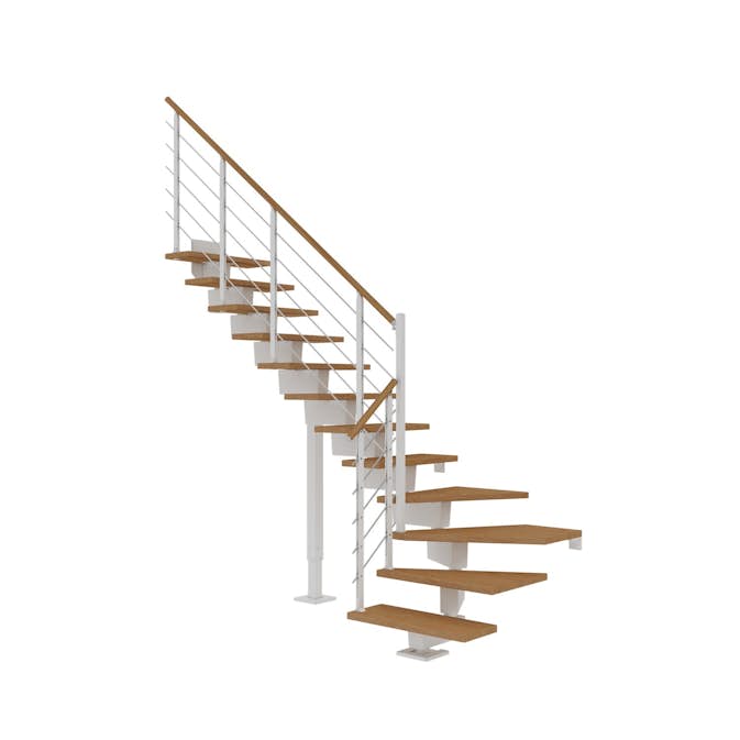 Hovedtrapp Dolle Dubai Eik Oljet 1/4-Sving Design