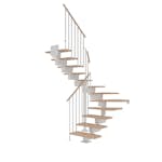 Hovedtrapp Dolle Dubai Eik Hvitoljet 1/2-Sving Classic III