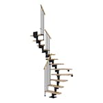 Plassbesparende Trapp Dolle Dublin Eik 1/2-Sving Classic III