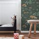 Tapet ESTAhome Skog Med Dyr Mørkegrønn Og Beige EW139249