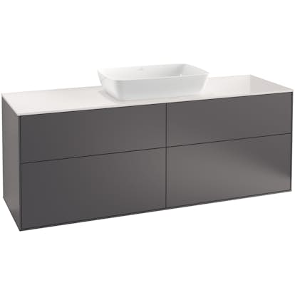 Tvättställsskåp Villeroy & Boch Finion med 4 Lådor och Bänkskiva för Fristående Tvättställ