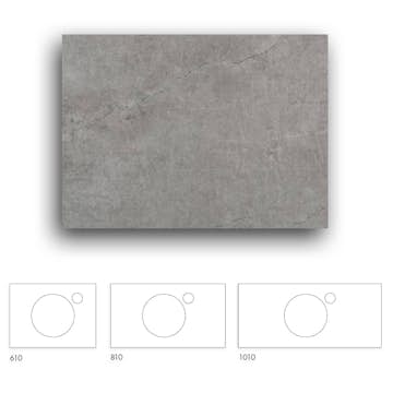 Bänkskiva Macro Design Crown+ Dekton  610 till Tvättställsskåp Crown