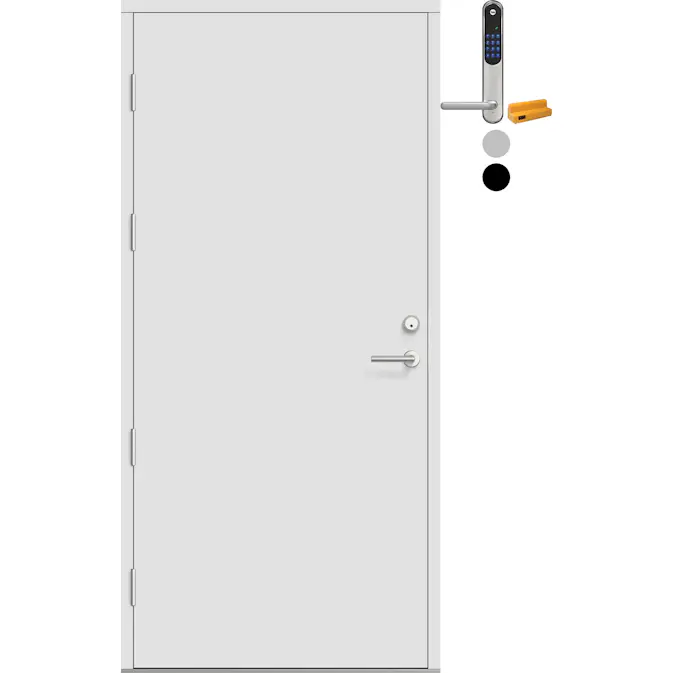 Ytterdør Bygg1 Fjell 09 med Yale Doorman Classic Home