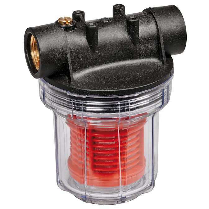 Solid og gjennomsiktig filterhus Einhell med Patron 12 cm