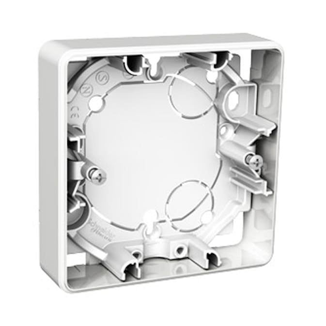 Forhøyningsramme Schneider Electric Exxact Hvit