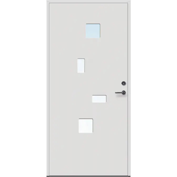 Ytterdør Bygg1 Forus 15 Klarglass