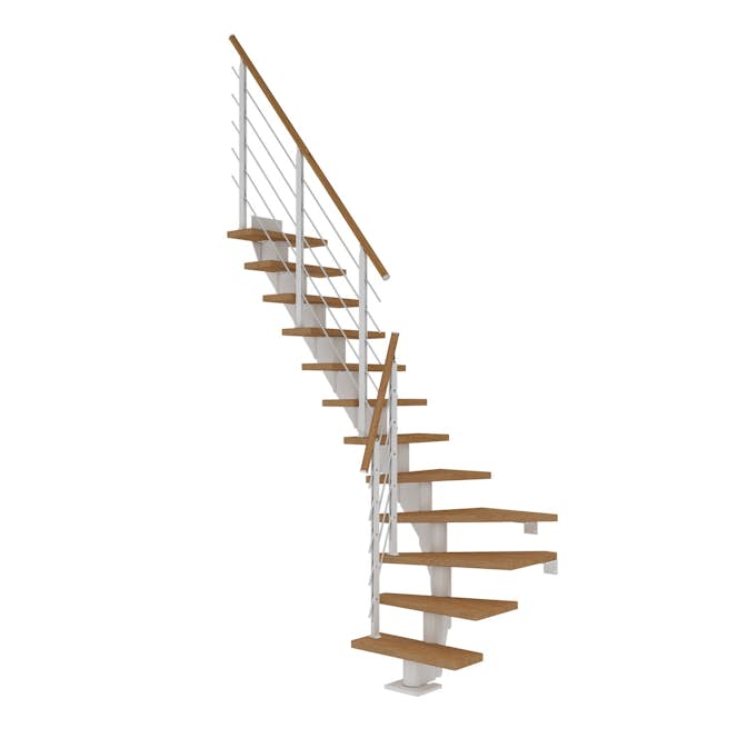 Plassbesparende Trapp Dolle Frankfurt Eik Oljet 1/4-Sving Design