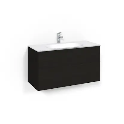 Tvättställsskåp Macro Design Crown Plain Med Glastvättställ