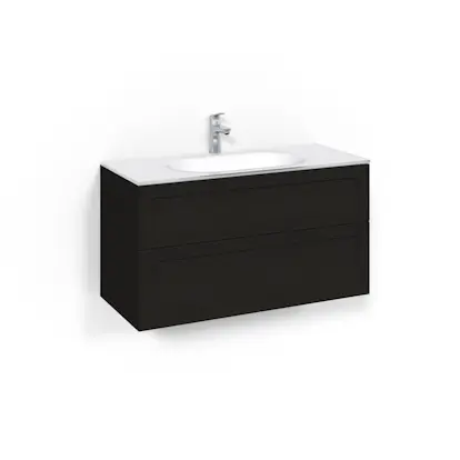 Tvättställsskåp Macro Design Crown Shape Med Glastvättställ