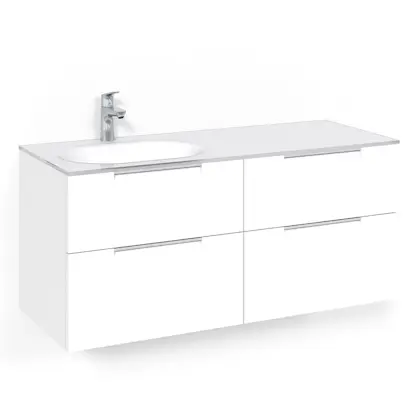 Tvättställsskåp Macro Design Crown Grip Med Glastvättställ