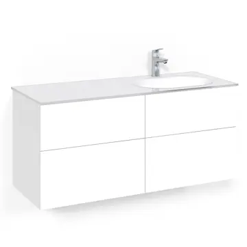 Tvättställsskåp Macro Design Crown Plain Med Glastvättställ