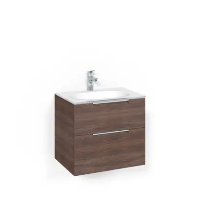 Tvättställsskåp Macro Design Crown Grip Med Glastvättställ