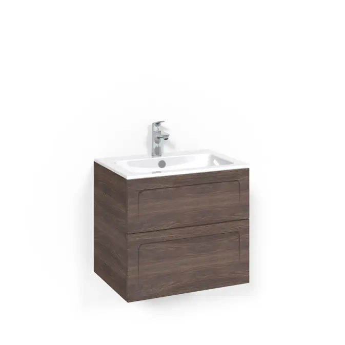 Tvättställsskåp Macro Design Crown Ramlucka Light 14