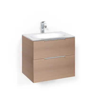 Tvättställsskåp Macro Design Crown Grip Med Glastvättställ