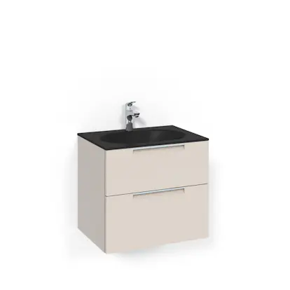 Tvättställsskåp Macro Design Crown Grip Med Glastvättställ