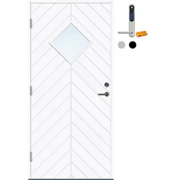 Ytterdør Bygg1 Geilo Thermoisolert med Yale Doorman Classic Home