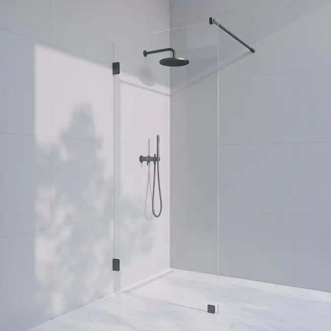 Duschvägg Invitrea Flair GH1 med Glasrengöring