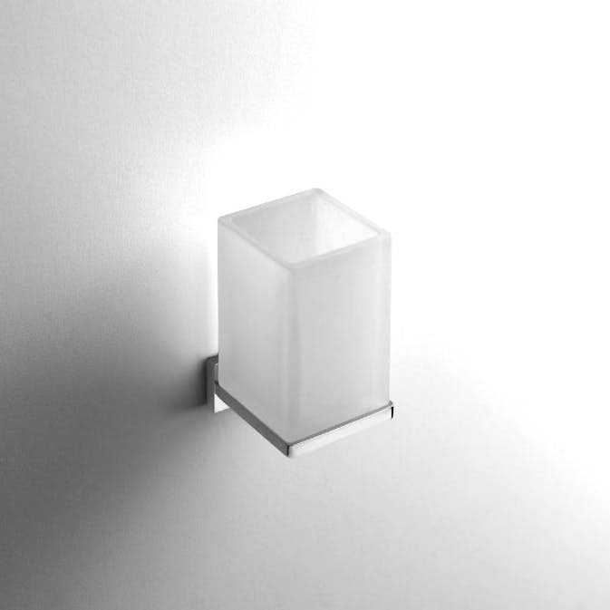 Glass LH Look Vegghengt Krom