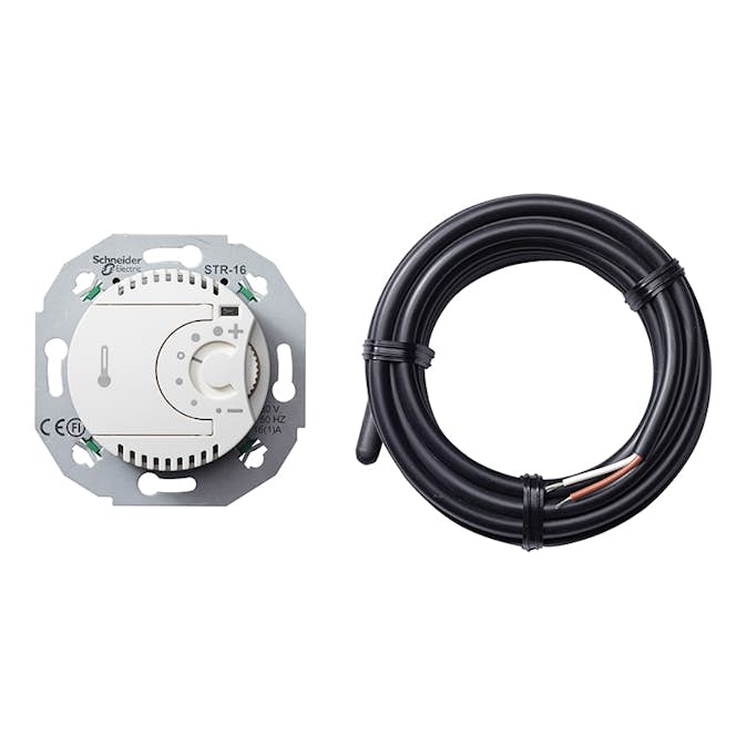 Gulvtermostat Schneider Electric Renova med Sensor Innebygd